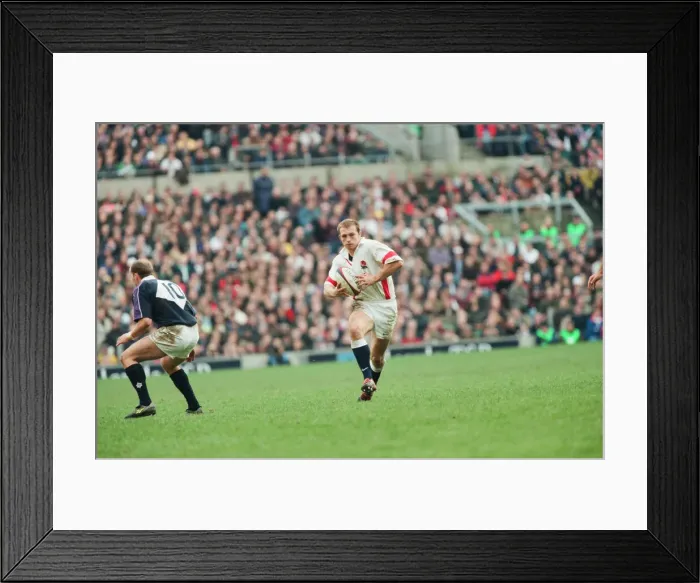 Framed Print : Calcutta Cup Five Nations. England 24 v. Scotland 21 at Twickenham Framed Print : Calcutta Cup Five Nations. England 24 v. Scotland 21 at Twickenham