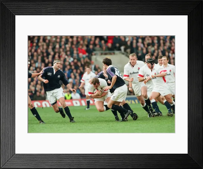 Framed Print : Calcutta Cup Five Nations. England 24 v. Scotland 21 at Twickenham Framed Print : Calcutta Cup Five Nations. England 24 v. Scotland 21 at Twickenham