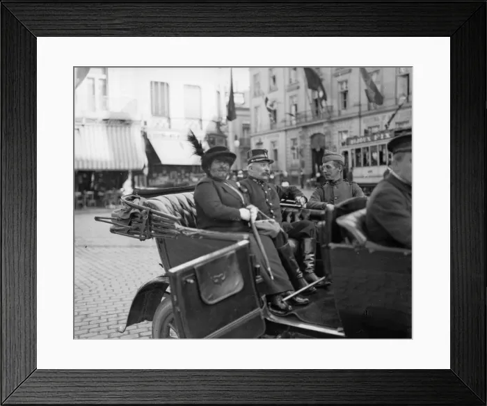 Framed Print : Captain and Mrs Hagen seen here in Antwerp Framed Print : Captain and Mrs Hagen seen here in Antwerp