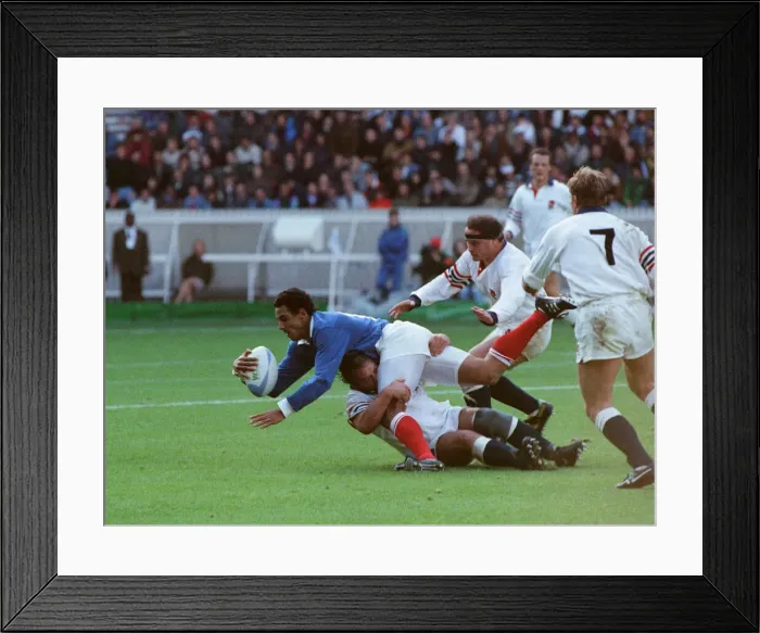 Framed Print : Rugby World Cup 1991. Parc des Princes, Paris France 10 v England 19 Framed Print : Rugby World Cup 1991. Parc des Princes, Paris France 10 v England 19