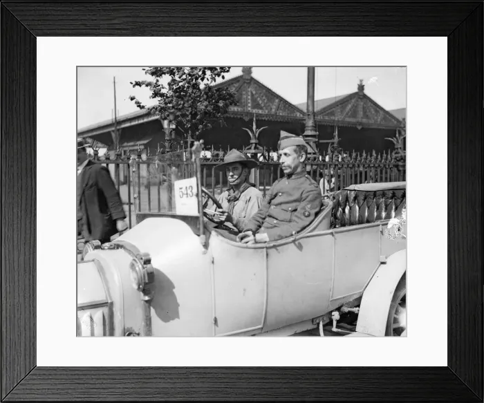 Framed Print : Singleson Head Boy Scout seen here being driven in Antwerp September 1914 Framed Print : Singleson Head Boy Scout seen here being driven in Antwerp September 1914