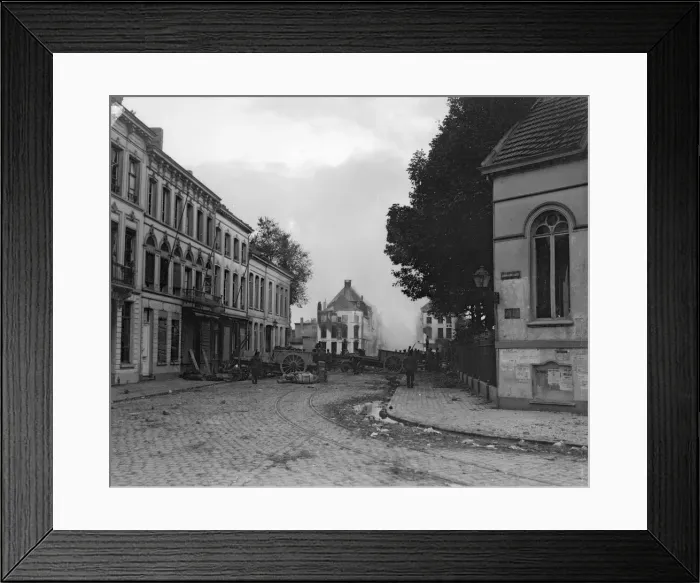 Framed Print : The Defence of Lierre This picture was taken just after the fall of the Belgian