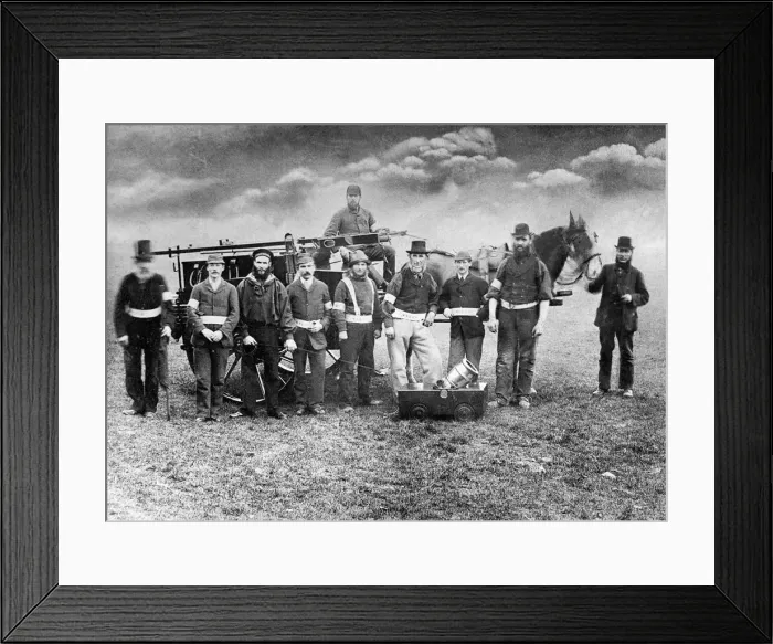 Framed Print : The Whitburn Volunteer Life Brigade in June 1868 Framed Print : The Whitburn Volunteer Life Brigade in June 1868