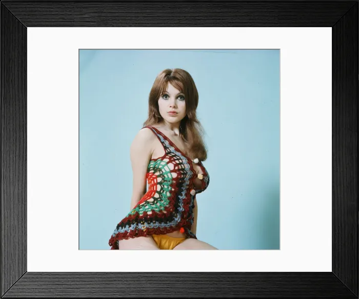 Framed Print : Model and horror film actress Madeline Smith poses in the studio. 25th March 1971 Framed Print : Model and horror film actress Madeline Smith poses in the studio. 25th March 1971
