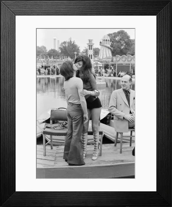 Framed Print : Actress and former model Madeline Smith photographed at the Variety Club Star Gala