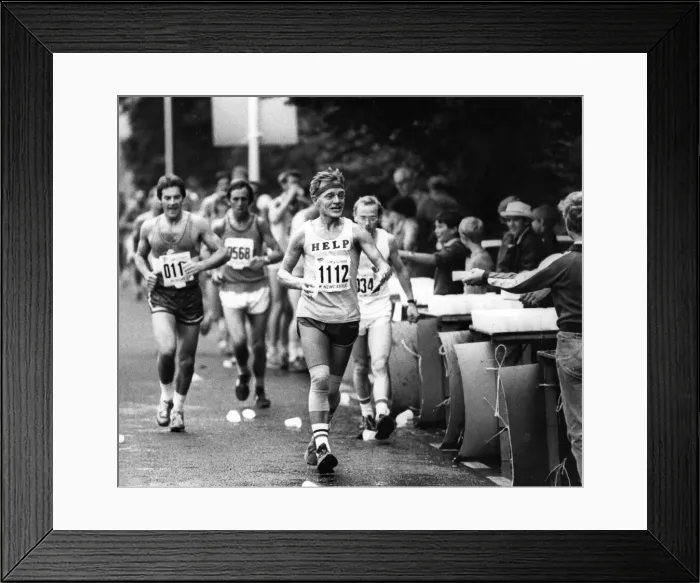 Framed Print : The Great North Run 27 June 1982 - Runners during the race
