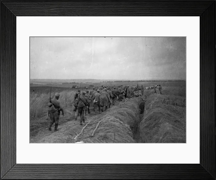Framed Print : Russian troops seen here moving up to the front prior to the Battle for Lemberg Framed Print : Russian troops seen here moving up to the front prior to the Battle for Lemberg