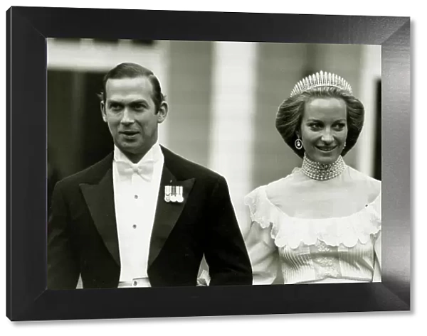 Prince Michael of Kent and his bride, Marie Christine von Reibnitz on their wedding day