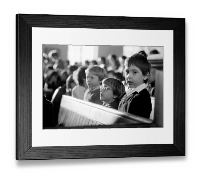 Framed Print : Carol Service December 1986