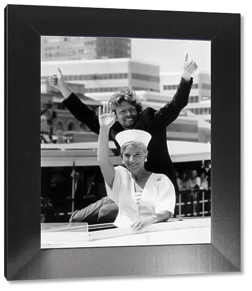 Princess Michael of Kent and Richard Branson At Tower Pier, July 1986