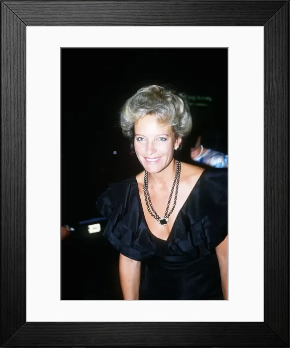 Framed Print : Princess Michael at a premiere September 1984