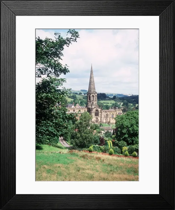Framed Print : BakeWell Church Derbyshire circa 1990 Framed Print : BakeWell Church Derbyshire circa 1990