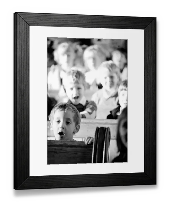 Framed Print : Carol Service December 1986 Framed Print : Carol Service December 1986