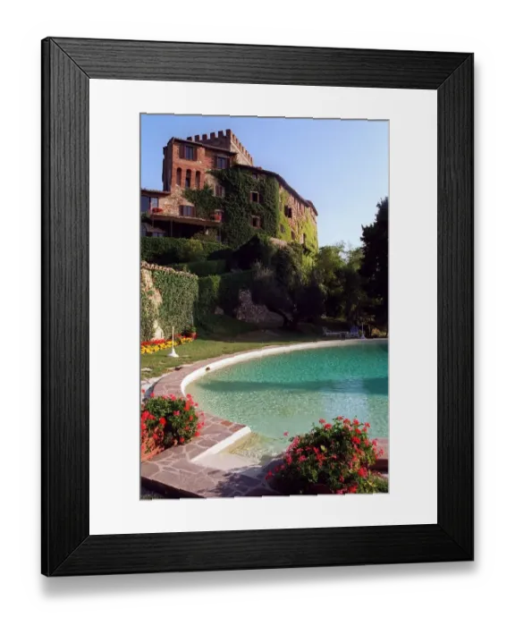 Framed Print : Places Castelo Di Polgeto Italy Umbria Twelfth century Castle now self catering holiday