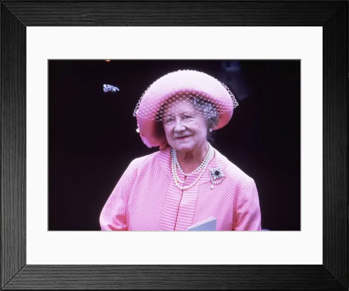 Framed Print : Queen Mother at Royal Ascot, June 1983