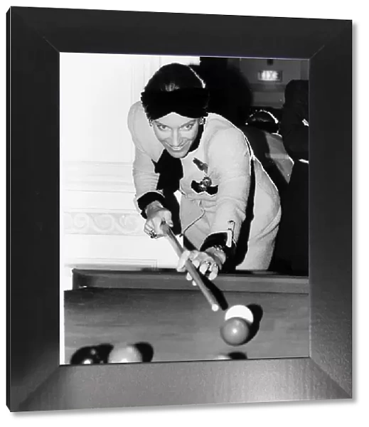 Princess Michael Of Kent plays snooker billiards Circa 1978