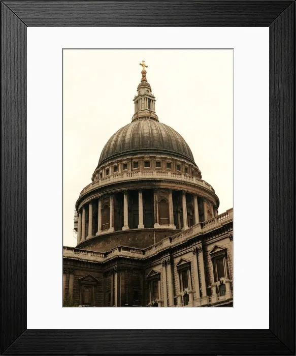 Framed Print : Saint Pauls Cathedral Dome London DBase Framed Print : Saint Pauls Cathedral Dome London DBase