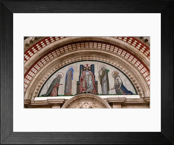 Framed Print : Cathedrals Westminster Mosiac at the entrance to the Cathedral DBase