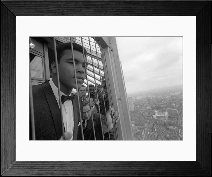 Framed Print : Cassius Clay later to become Muhammad Ali July 1966 At GPO Tower London Framed Print : Cassius Clay later to become Muhammad Ali July 1966 At GPO Tower London