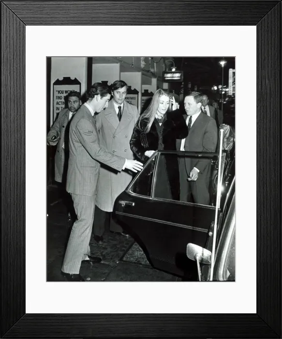 Framed Print : Prince Charles at the Apollo Theatre with Penelope Eastwood after the show of Separate