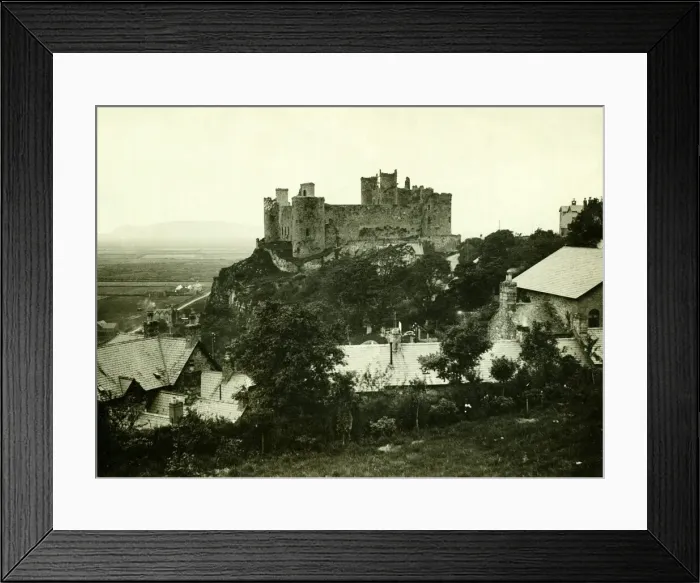 Framed Print : Harlech Castle Wales Landmark Ruins Military August 1920 Framed Print : Harlech Castle Wales Landmark Ruins Military August 1920