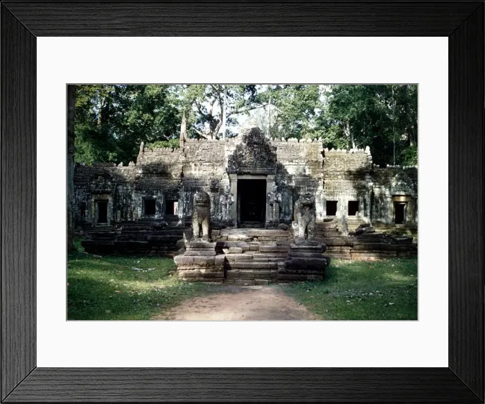 Framed Print : Temple of Prah Khan near Angkor Wat in Kampuchea Cambodia ruins in the forest Framed Print : Temple of Prah Khan near Angkor Wat in Kampuchea Cambodia ruins in the forest