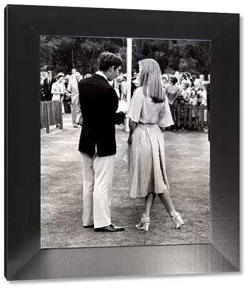 Prince Charles with Princess Elizabth of Yugoslavia at the Wills International Polo