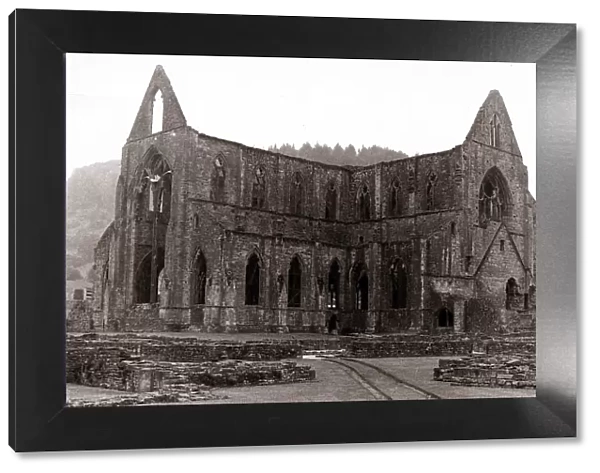 Tintern Abbey in Monmouthshire, Wales - Old Ruins Exterior of Building