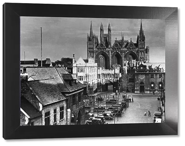 Peterborough Cathedral Cambridgeshire circa 1939 Landmark Religion