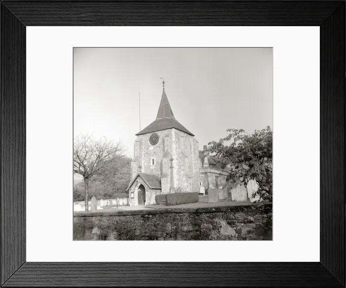 Framed Print : Mickleham Church in Surrey Surrounded by church yard A©Mirrorpix circa Framed Print : Mickleham Church in Surrey Surrounded by church yard A©Mirrorpix circa