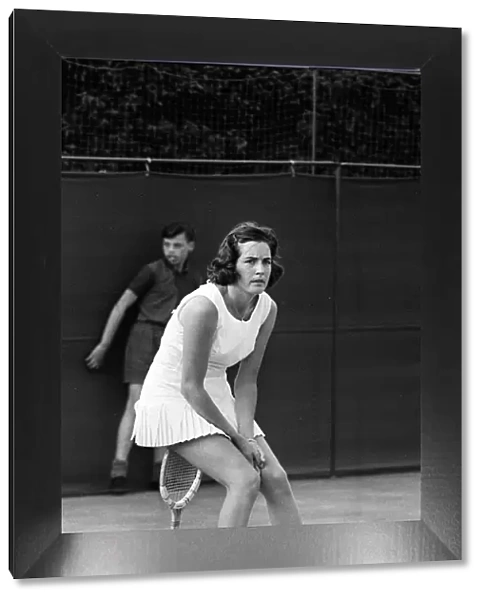 Virginia Wade seen here during the 1963 Wimbledon Tennis Championships
