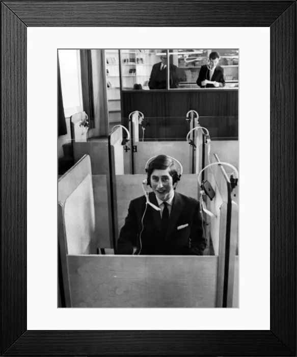 Framed Print : Prince Charles in April 1969 at University College in Aberystwyth, Wales