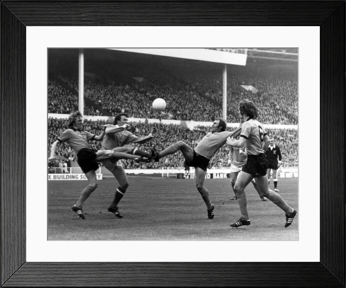 Framed Print : 1974 League Cup Final at Wembley Stadium. Wolverhampton Wanderers 2 v Manchester Framed Print : 1974 League Cup Final at Wembley Stadium. Wolverhampton Wanderers 2 v Manchester