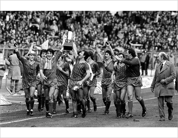 1983 Milk Cup Final at Wembley Stadium. Liverpool 2 v Manchester United 1