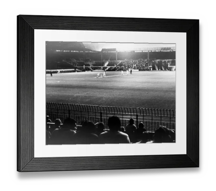 Framed Print : The scene at Manchester Uniteds Old Trafford football ground as Nottinghamshire