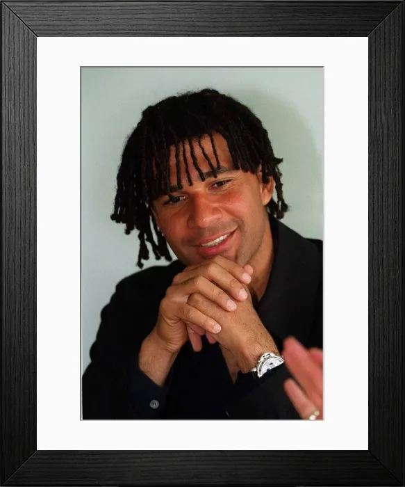 Framed Print : Newcastle United manager Rudd Gullit in relaxed mood as he prepares for the the FA Cup Framed Print : Newcastle United manager Rudd Gullit in relaxed mood as he prepares for the the FA Cup