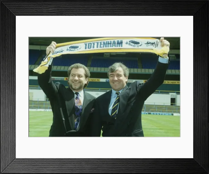 Framed Print : Owner of Tottenham Hostpur football club Alan Sugar (left
