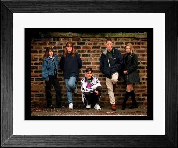 Framed Print : Edinburgh teenagers - Middle class gangs feature May 1998