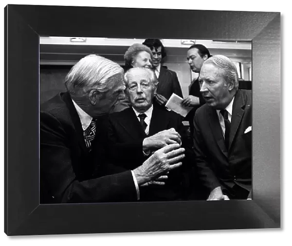 Edward Heath Prime Minister (R) with Anthony Eden (L) former Prime Minister