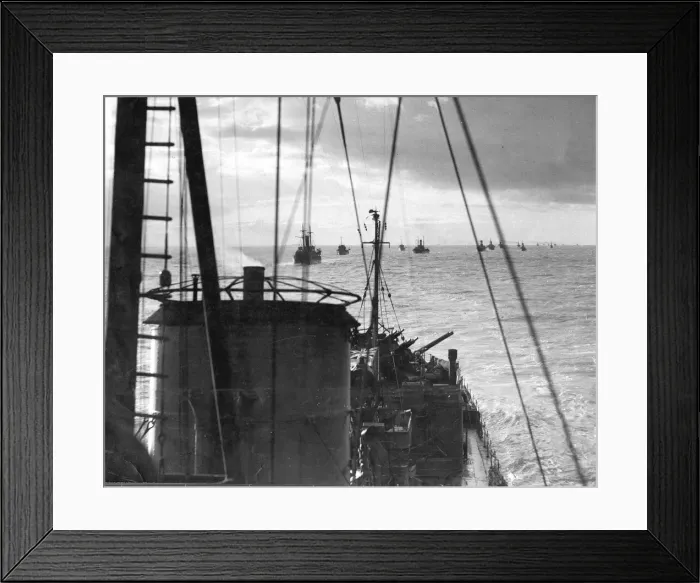 Framed Print : War shipping convoy in WW2 October 1940 1940s Framed Print : War shipping convoy in WW2 October 1940 1940s