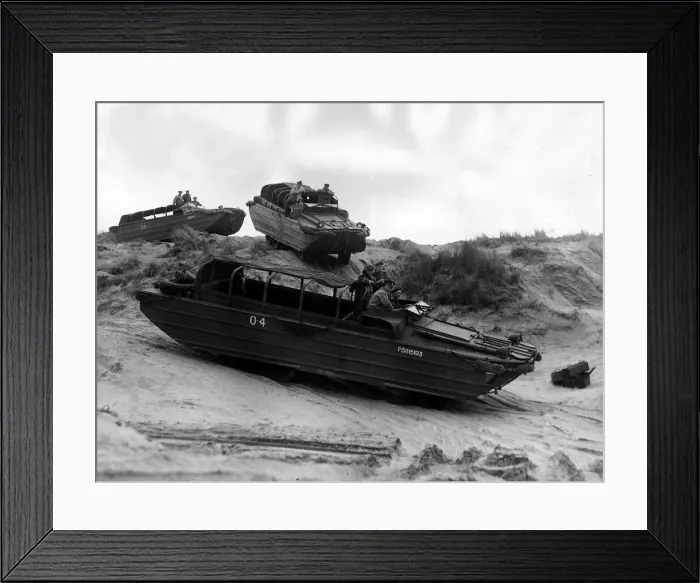 Framed Print : War: Invasion Training March 1945 Royal Army Service Corp (RASC Framed Print : War: Invasion Training March 1945 Royal Army Service Corp (RASC