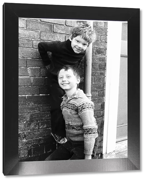 Young boys from the River Street area of Birkinhead 1980 who face a grim future in