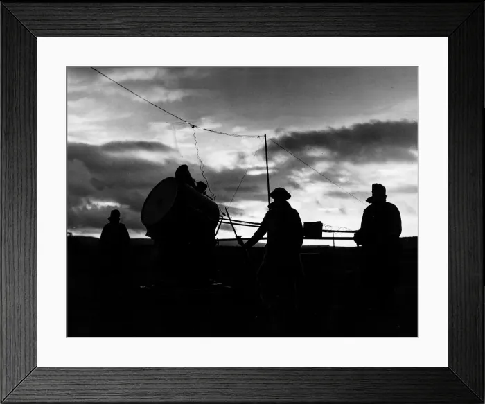 Framed Print : World War Two A searchlight crew watches the sky 1939 Framed Print : World War Two A searchlight crew watches the sky 1939