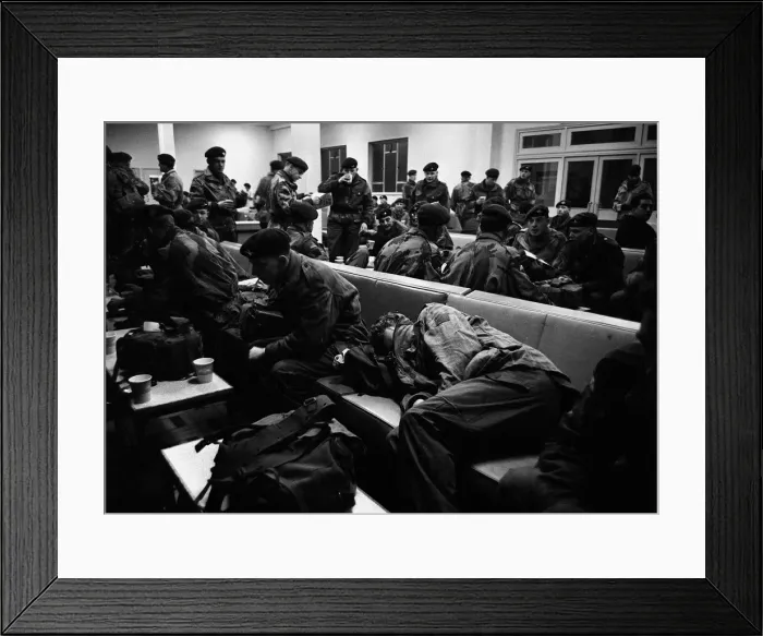 Framed Print : 2nd Battalion Paratroop regiment January 1965 before leaving R. A. F Framed Print : 2nd Battalion Paratroop regiment January 1965 before leaving R. A. F