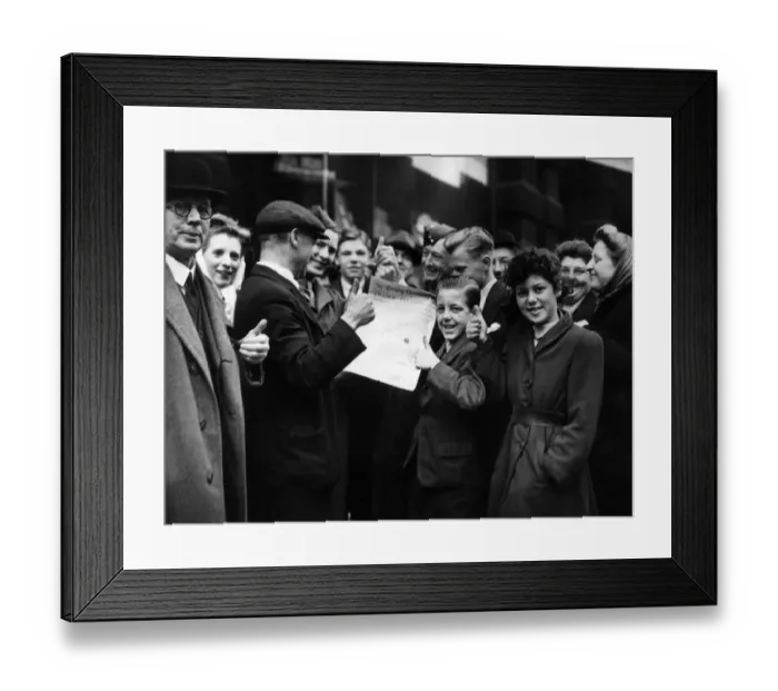 Framed Print : War: Invasion of France June 1944 D. Day in Manchester