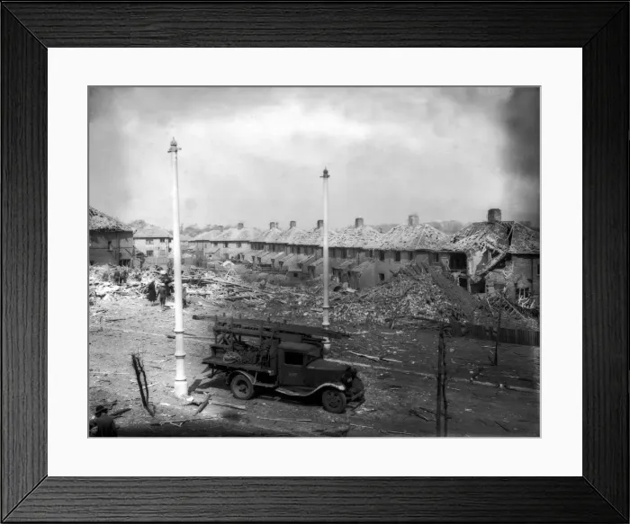 Framed Print : WW2 Merseyside Air Raid Bomb Damage A ARP (Air Raid Precautions Framed Print : WW2 Merseyside Air Raid Bomb Damage A ARP (Air Raid Precautions