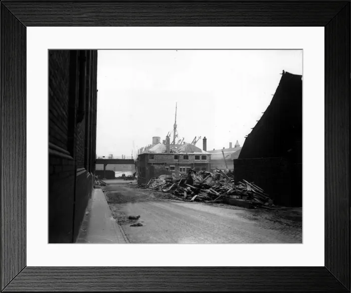 Framed Print : WW2 Air Raid Liverpool Bomb Damage The bombed out remains of administration Framed Print : WW2 Air Raid Liverpool Bomb Damage The bombed out remains of administration