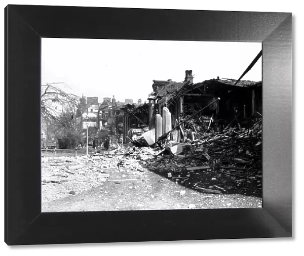 WW2 Air Raid Damage Bomb damage at Hull Circa 1941