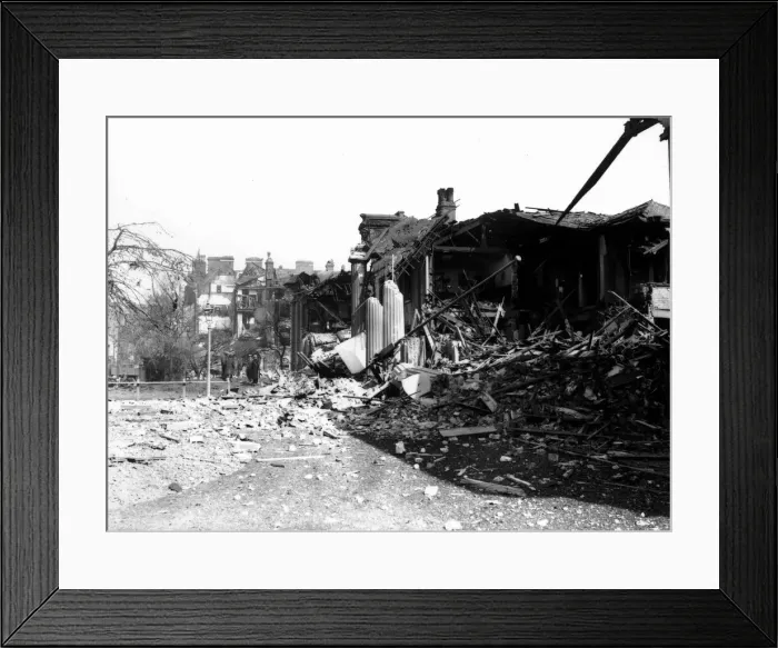 Framed Print : WW2 Air Raid Damage Bomb damage at Hull Circa 1941 Framed Print : WW2 Air Raid Damage Bomb damage at Hull Circa 1941
