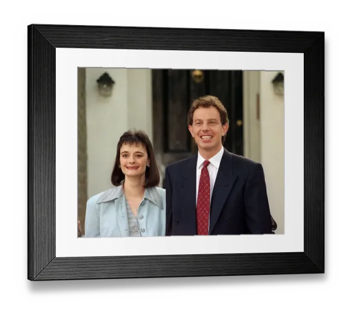 Framed Print : Tony Blair and Cherie Blair. 1994